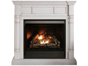 Duluth Forge FDI32R-M-AW Full Size Dual Fuel Ventless Fireplace - 32,000 BTU, Remote Control, Antique White Finish Duluth Forge FDI32R-M-AW Full Size Dual Fuel Ventless Fireplace - 32,000 BTU, Remote Control, Antique White Finish