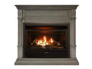 Duluth Forge Dual Fuel Ventless Gas Fireplace - 26,000 BTU, T-Stat Control, Slate Gray Finish, Model DFS-300T-2GR Duluth Forge Dual Fuel Ventless Gas Fireplace - 26,000 BTU, T-Stat Control, Slate Gray Finish, Model DFS-300T-2GR