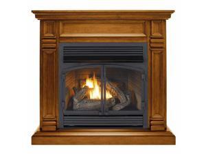 Duluth Forge Dual Fuel Ventless Fireplace - 32,000 BTU, T-Stat Control, Apple Spice Finish Duluth Forge Dual Fuel Ventless Fireplace - 32,000 BTU, T-Stat Control, Apple Spice Finish