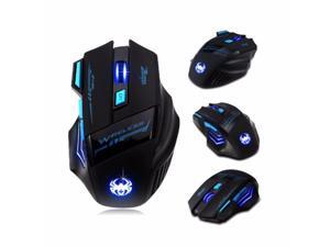 Computer Gaming Mouse 2400 DPI 7 Button USB LED Light Optical Wireless Computer Gaming Mouse 2400 DPI 7 Button USB LED Light Optical Wireless