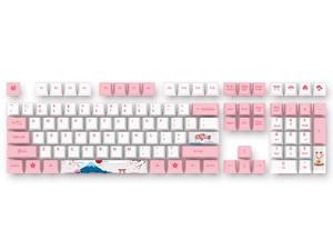 AKKO World Tour-Toyko Special Design OEM Profile PBT Keycap Set for Mechanical Keyboard - Sakura Pink AKKO World Tour-Toyko Special Design OEM Profile PBT Keycap Set for Mechanical Keyboard - Sakura Pink