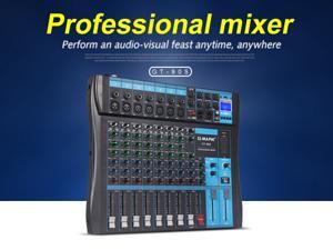 G-MARK GT90S Audio Mixer with USB DJ Sound Mixing Console MP3 Jack 9 Channel Karaoke 48V Amplifier For Karaoke KTV Match Party G-MARK GT90S Audio Mixer with USB DJ Sound Mixing Console MP3 Jack 9 Channel Karaoke 48V Amplifier For Karaoke KTV Match Party