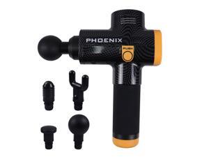 Phoenix A2 Muscle Massage Gun Deep Tissue Massager Therapy Gun Exercising Muscle Pain Relief Body Shaping (Black) Phoenix A2 Muscle Massage Gun Deep Tissue Massager Therapy Gun Exercising Muscle Pain Relief Body Shaping (Black)