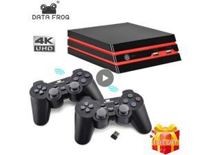 DATA FROG Game Console With 2.4G Wireless Controller HDMI Video Game Console 600 Classic Games For GBA Family TV Retro Game BLACK +Wireless controller DATA FROG Game Console With 2.4G Wireless Controller HDMI Video Game Console 600 Classic Games For GBA Family TV Retro Game BLACK +Wireless controller