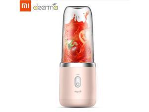 Xiaomi Deerma 400ML Portable Electric Juicer Blender Wireless Automatic Multi-Functional USB Rechargable Juice Cup Mixer Machine color:pink Xiaomi Deerma 400ML Portable Electric Juicer Blender Wireless Automatic Multi-Functional USB Rechargable Juice Cup Mixer Machine color:pink