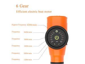 Percussion Therapy Massager Guns 4200r/min Professional Body Massager Electric Vibrating Muscle Massager Guns Relax Muscle Tools Color : Orange Percussion Therapy Massager Guns 4200r/min Professional Body Massager Electric Vibrating Muscle Massager Guns Relax Muscle Tools Color : Orange