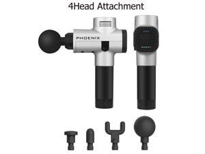 Portable Electronic Therapy Muscle Massage Gun High Frequency Vibration Massage Theragun Body Relaxation Pain Relief Massager Color :Silver Portable Electronic Therapy Muscle Massage Gun High Frequency Vibration Massage Theragun Body Relaxation Pain Relief Massager Color :Silver