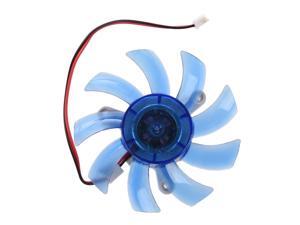 PC VGA Display Video Card Heatsink Cooler Cooling Fan Blue PC VGA Display Video Card Heatsink Cooler Cooling Fan Blue