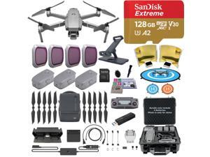 DJI Mavic 2 Pro Drone Quadcopter, Fly More Combo Kit, Hasselblad Camera, with 3 Batteries, PGY ND Filters and Pad Holder, 128GB Extreme Micro SD, Landing Pad, Signal Booster, Extra Hard Carrying Case DJI Mavic 2 Pro Drone Quadcopter, Fly More Combo Kit, Hasselblad Camera, with 3 Batteries, PGY ND Filters and Pad Holder, 128GB Extreme Micro SD, Landing Pad, Signal Booster, Extra Hard Carrying Case