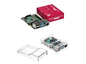 Raspberry Pi 4 Model B (2GB) with Vilros Clear Case with Two Covers Raspberry Pi 4 Model B (2GB) with Vilros Clear Case with Two Covers