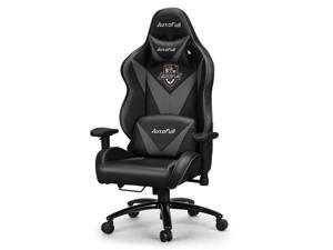 AutoFull Big and Tall Gaming Chair, Ergonomic Video Game Adjustable Executive Office Computer Chair With Lumbar Support and Headrest AutoFull Big and Tall Gaming Chair, Ergonomic Video Game Adjustable Executive Office Computer Chair With Lumbar Support and Headrest