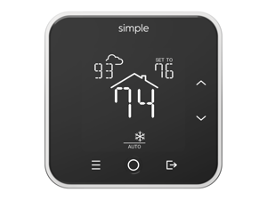 theSimple Thermostat, Energy Star WiFi Smart Thermostat With Mobile App, 7 Day Schedule, Works with Amazon Alexa (With C-Wire Kit) theSimple Thermostat, Energy Star WiFi Smart Thermostat With Mobile App, 7 Day Schedule, Works with Amazon Alexa (With C-Wire Kit)