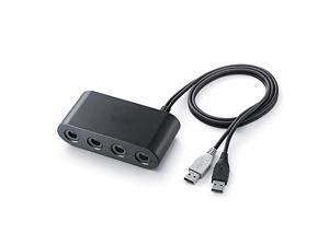 Gamecube Controller Adapter Converter Wii U, Switch, PC, No Driver Needed USB 4 Port Gamecube NGC Controller Adapter Multi-Player Games,Easy to Plug (Black) Gamecube Controller Adapter Converter Wii U, Switch, PC, No Driver Needed USB 4 Port Gamecube NGC Controller Adapter Multi-Player Games,Easy to Plug (Black)