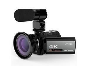 Zgeer Portable 4K 48MP WiFi Digital Video Camera Camcorder with External Microphone And 0.39X Wide Angle Lens 3.0 Inch Touch Screen IR Infrared Night-shot 16X Digital Zoom Zgeer Portable 4K 48MP WiFi Digital Video Camera Camcorder with External Microphone And 0.39X Wide Angle Lens 3.0 Inch Touch Screen IR Infrared Night-shot 16X Digital Zoom