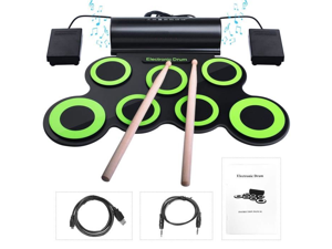 Zgeer Electronic Drum with Percussion Pad, Portable Electronic Roll Up Drum, Perfect for Beginners and Kids Zgeer Electronic Drum with Percussion Pad, Portable Electronic Roll Up Drum, Perfect for Beginners and Kids