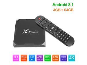 X96Max Smart TV Box Android 8.1 Amlogic S905X2 Quad Core LPDDR4 4GB 64GB 2.4G 5G Dual Wifi BT 1000M H.265 4K Set Top Box X96 Max X96Max Smart TV Box Android 8.1 Amlogic S905X2 Quad Core LPDDR4 4GB 64GB 2.4G 5G Dual Wifi BT 1000M H.265 4K Set Top Box X96 Max