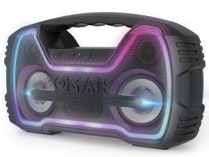 AOMAIS GO Mini Bluetooth Speaker, Portable Flashing Light Wireless Stereo Pairing Speaker, 20W Superior Sound, IPX7 Waterproof, 12 Hours Playtime, 100ft Bluetooth Range for Home Party, Outdoors AOMAIS GO Mini Bluetooth Speaker, Portable Flashing Light Wireless Stereo Pairing Speaker, 20W Superior Sound, IPX7 Waterproof, 12 Hours Playtime, 100ft Bluetooth Range for Home Party, Outdoors