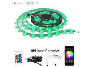 MagicLight LED Strip Lights, WiFi Wireless Smart Phone Controlled Light Strip Kit 16.4ft 150 LEDs 5050 Waterproof IP65 LED Lights, Works with Android and iOS System, IFTTT, Google Assistant and Alexa MagicLight LED Strip Lights, WiFi Wireless Smart Phone Controlled Light Strip Kit 16.4ft 150 LEDs 5050 Waterproof IP65 LED Lights, Works with Android and iOS System, IFTTT, Google Assistant and Alexa