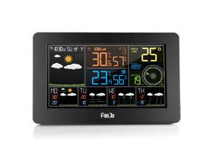 FanJu FJW4 Multifunction WiFi Digital Alarm Clock Smart Weather Station Indoor Outdoor Temperature Humidity with APP Control FanJu FJW4 Multifunction WiFi Digital Alarm Clock Smart Weather Station Indoor Outdoor Temperature Humidity with APP Control