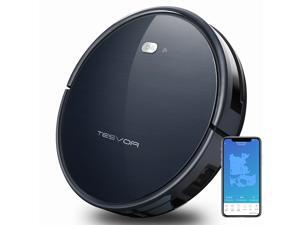 Tesvor Smart Robot Vacuum, App Controls, 1600Pa Strong Suction, Upgraded Auto-Charging, Works with Alexa and Google Home, Perfect for Pet hair and Hard floors Tesvor Smart Robot Vacuum, App Controls, 1600Pa Strong Suction, Upgraded Auto-Charging, Works with Alexa and Google Home, Perfect for Pet hair and Hard floors
