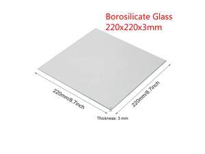 Borosilicate Glass Heat Bed 220x220x3mm for 3D Printers Anet A8 A6 Reprap Mendel Borosilicate Glass Heat Bed 220x220x3mm for 3D Printers Anet A8 A6 Reprap Mendel