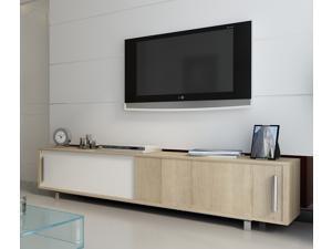 Decorotika - Classy 71" TV Stand - Entertainment Center - Modern Design - Sliding Doors Decorotika - Classy 71" TV Stand - Entertainment Center - Modern Design - Sliding Doors