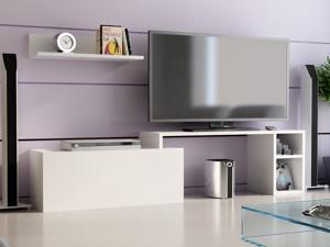 Decorotika - Elena 60" Modern White TV stand - Entertainment Center Decorotika - Elena 60" Modern White TV stand - Entertainment Center