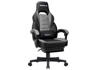 BOSSIN Racing Style Gaming Chair Computer Desk Chair with Footrest and Headrest, Ergonomic Design, Large Size High-Back E-Sports Chair, PU Leather Swivel Office Chair(Gray) BOSSIN Racing Style Gaming Chair Computer Desk Chair with Footrest and Headrest, Ergonomic Design, Large Size High-Back E-Sports Chair, PU Leather Swivel Office Chair(Gray)