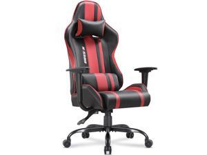 Bossin Gaming Chair Racing Office Chair Leather Desk Computer Chair Adjustable Swivel Chair with Headrest and Lumbar Support (Red) Bossin Gaming Chair Racing Office Chair Leather Desk Computer Chair Adjustable Swivel Chair with Headrest and Lumbar Support (Red)