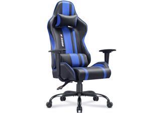 Bossin Gaming Chair Racing Office Chair Leather Desk Computer Chair Adjustable Swivel Chair with Headrest and Lumbar Support (Blue) Bossin Gaming Chair Racing Office Chair Leather Desk Computer Chair Adjustable Swivel Chair with Headrest and Lumbar Support (Blue)