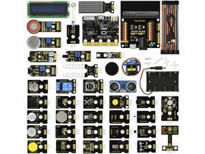 Keyestudio Photocell Passive Digital Buzzer Sound Hall Magnetic Alcohol Gas Reed Switch Micro Servo HC-SR04 Ultrasonic TEMT6000 Ambient Light Flame Sensor 37 in 1 Kit for BBC Micro:Bit Keyestudio Photocell Passive Digital Buzzer Sound Hall Magnetic Alcohol Gas Reed Switch Micro Servo HC-SR04 Ultrasonic TEMT6000 Ambient Light Flame Sensor 37 in 1 Kit for BBC Micro:Bit