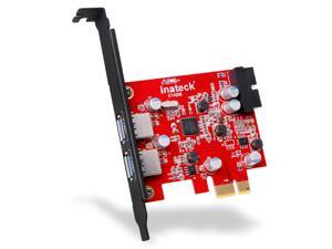 Inateck 2-Port PCI-E USB 3.0 Express Card, Mini PCI-E USB 3.0 Hub Controller Adapter with Internal USB 3.0 20-PIN Connector - Expand Another Two USB 3.0 Ports - No Additional Power Connection Needed Inateck 2-Port PCI-E USB 3.0 Express Card, Mini PCI-E USB 3.0 Hub Controller Adapter with Internal USB 3.0 20-PIN Connector - Expand Another Two USB 3.0 Ports - No Additional Power Connection Needed