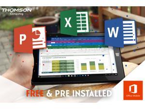 PROMO: THOMSON HERO9 2-in-1 Tablet PC 8.9" / MOBILE OFFICE FOR FREE/ Intel® Atom™ / Windows 10 / Magnetic Sleeve (Serves as a Stand) /1GB Ram /32GB eMMC / Touchpanel / Keyboard with Multi-touch Pad PROMO: THOMSON HERO9 2-in-1 Tablet PC 8.9" / MOBILE OFFICE FOR FREE/ Intel® Atom™ / Windows 10 / Magnetic Sleeve (Serves as a Stand) /1GB Ram /32GB eMMC / Touchpanel / Keyboard with Multi-touch Pad