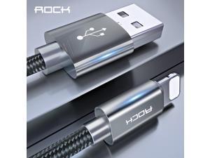 ROCK 1m USB date Cable for iPhone 8 7 6 6s plus 5 se Nylon Braid Fast Charging lighting Cable for iPad iphone charger cord wire ROCK 1m USB date Cable for iPhone 8 7 6 6s plus 5 se Nylon Braid Fast Charging lighting Cable for iPad iphone charger cord wire