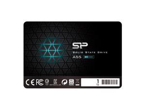 Silicon Power 1TB SSD 3D NAND A55 SLC Cache Performance Boost SATA III 2.5" 7mm (0.28") Internal Solid State Drive (SP001TBSS3A55S25) Silicon Power 1TB SSD 3D NAND A55 SLC Cache Performance Boost SATA III 2.5" 7mm (0.28") Internal Solid State Drive (SP001TBSS3A55S25)