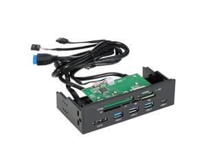 5.25 Inches Multifunction Internal Card Reader Dashboard PC Front Panel SD Card Reader and USB 3.1 3.0 Port +SD/MS / XD / M2 / MSO 5.25 Inches Multifunction Internal Card Reader Dashboard PC Front Panel SD Card Reader and USB 3.1 3.0 Port +SD/MS / XD / M2 / MSO