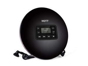 Portable CD Player,HOTT CD611 Small Walkman CD Player with Stereo Headphones USB Cable LED Display Anti-Skip Anti-Shock Personal Compact Disc Music Player (Black) Portable CD Player,HOTT CD611 Small Walkman CD Player with Stereo Headphones USB Cable LED Display Anti-Skip Anti-Shock Personal Compact Disc Music Player (Black)