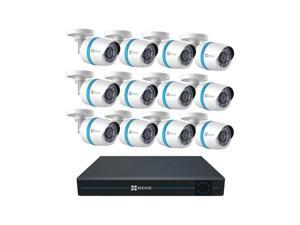 EZVIZ 1080p IP PoE Surveillance System, 16 Channels, 12 Cameras, 3TB HDD EZVIZ 1080p IP PoE Surveillance System, 16 Channels, 12 Cameras, 3TB HDD