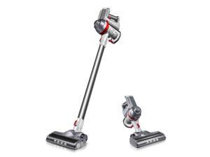 Deik Cordless Vacuum Cleaner, 2019 Upgrade Version, 2 in 1 Stick and Handheld Vacuum with Powerful Suction & LED Brush for Home and Car Cleaning - Silver Deik Cordless Vacuum Cleaner, 2019 Upgrade Version, 2 in 1 Stick and Handheld Vacuum with Powerful Suction & LED Brush for Home and Car Cleaning - Silver