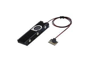 Aluminum M.2 2280 SSD Heatsinks with 20mm Fan Powerful Cooling for PCIE NVME or SATA M.2 SSD Cooler Aluminum M.2 2280 SSD Heatsinks with 20mm Fan Powerful Cooling for PCIE NVME or SATA M.2 SSD Cooler