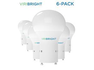 Viribright A19 LED Light Bulbs, 60 Watt Replacements, 8 Watt LED Light Bulbs, 6500K Daylight, GU24 Base Light Bulbs - 6 Pack Viribright A19 LED Light Bulbs, 60 Watt Replacements, 8 Watt LED Light Bulbs, 6500K Daylight, GU24 Base Light Bulbs - 6 Pack