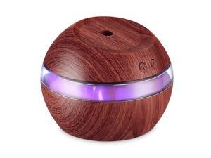 290ml Cool Mist Humidifier Ultrasonic Aroma Essential Oil Diffuser Wood Grain w/LED Light for Office Home Room Vehicle Study Yoga Spa 290ml Cool Mist Humidifier Ultrasonic Aroma Essential Oil Diffuser Wood Grain w/LED Light for Office Home Room Vehicle Study Yoga Spa