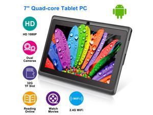 7"Android Tablets PC WiFi Quad Core 8GB Multi-touch Screen HD Dual Camera Kids Students Tablets w/ OTG Cable 7"Android Tablets PC WiFi Quad Core 8GB Multi-touch Screen HD Dual Camera Kids Students Tablets w/ OTG Cable