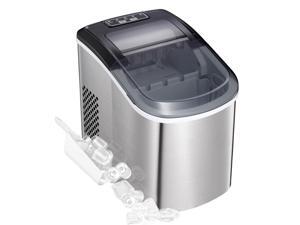 Tavata Portable Automatic Stainless Ice Maker Machinefor Countertop, 9 Ice Cubes ready in 8 Minutes,Makes 26 lbs of Ice per 24 hours,with See-through Lid and LED lights Tavata Portable Automatic Stainless Ice Maker Machinefor Countertop, 9 Ice Cubes ready in 8 Minutes,Makes 26 lbs of Ice per 24 hours,with See-through Lid and LED lights