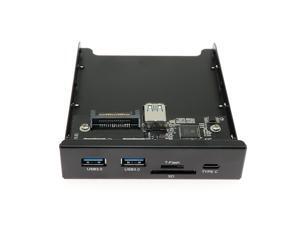 Plugadget 2 USB 3.0 A Hub + SD + TF + Type C USB 3.1 to 20Pin Header Floppy Front Drive Panel Plugadget 2 USB 3.0 A Hub + SD + TF + Type C USB 3.1 to 20Pin Header Floppy Front Drive Panel