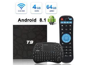 T9 Android 8.1 TV Box with Remote Control & Mini Keyboard,4GB RAM 64GB ROM T9 Android 8.1 TV Box with Remote Control & Mini Keyboard,4GB RAM 64GB ROM