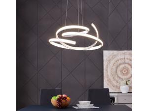 Silver LED Oslo Chandelier- Max Hanging Length 10 Feet- 4000K Light- Dimmable Silver LED Oslo Chandelier- Max Hanging Length 10 Feet- 4000K Light- Dimmable