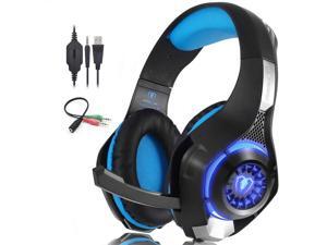 Beexcellent Gaming Headset for PS4 Xbox One, Pro Gaming Headphone with Anti-Noise Mic, Surround Sound, Memory Foam Earmuff, Led Light for PC Mac Laptop Beexcellent Gaming Headset for PS4 Xbox One, Pro Gaming Headphone with Anti-Noise Mic, Surround Sound, Memory Foam Earmuff, Led Light for PC Mac Laptop