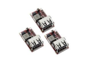 3PCS DC 6-24V 12V/24v to 5V USB Output charger step down Power Module Mini DC-DC Step Up Boost Module Power Adjustable buck Converter 3PCS DC 6-24V 12V/24v to 5V USB Output charger step down Power Module Mini DC-DC Step Up Boost Module Power Adjustable buck Converter