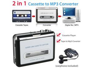 Tape to PC USB Cassette MP3 CD File Converter Capture Digital Audio Music Player Tape to PC USB Cassette MP3 CD File Converter Capture Digital Audio Music Player